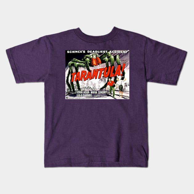 Classic Science Fiction Lobby Card - Tarantula Kids T-Shirt by Starbase79